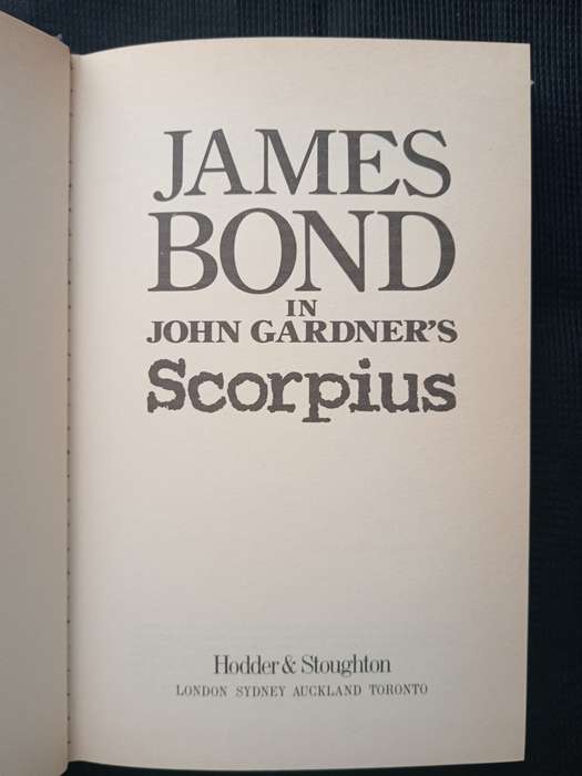 James Bond in John Gardner's Scorpius