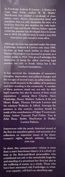 Fairbridge Arderne & Lawton by R M MacSymon