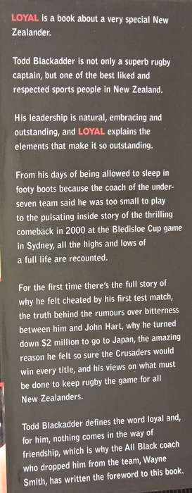 Loyal The Todd Blackadder Story by Phil Gifford