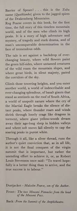 Barrier of Spears by R O Pearse
