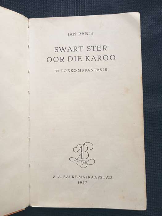 Swart Ster oor die Karoo by Jan Rabie