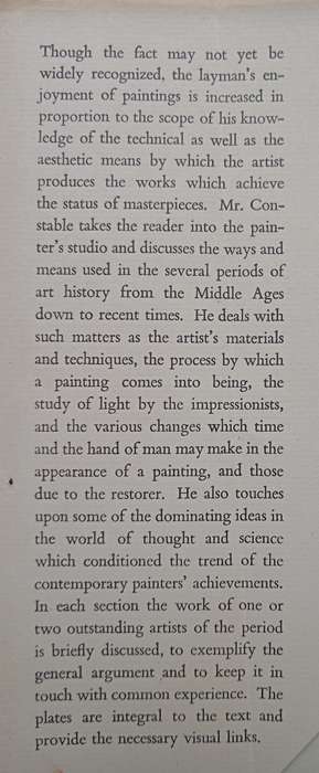 The Painter's Workshop by W G Constable
