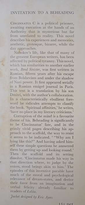 Invitation to a Beheading by Vladimir Nabokov