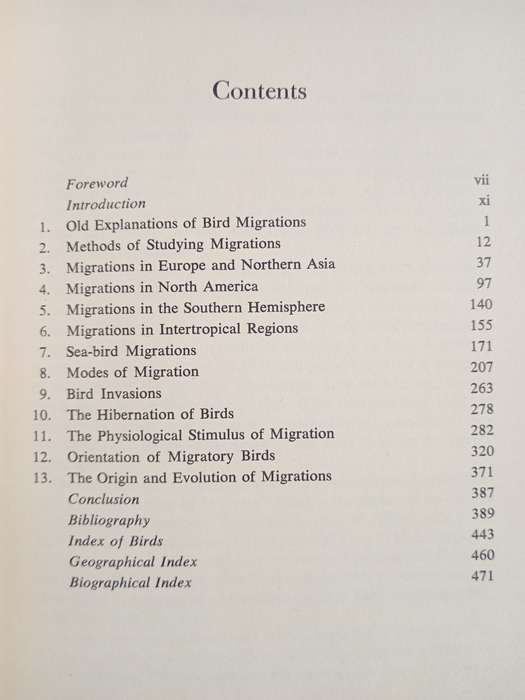 The Migrations of Birds by Jean Dorst with Introduction by Roger Tory Peterson