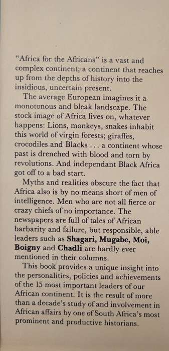 Africa's Men of Destiny by A P J van Rensburg