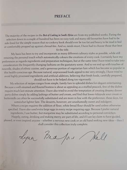 Best of Cooking in South Africa by Lynn Bedford Hall