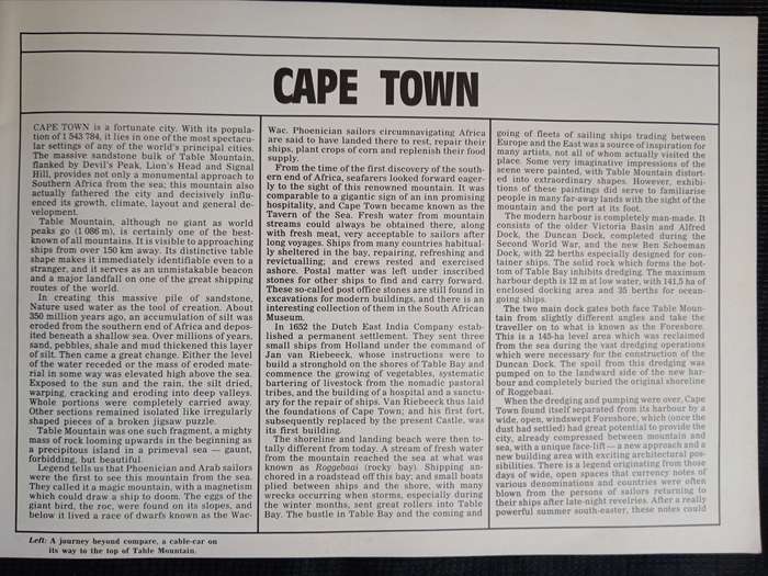 Cape Town and The Cape Peninsula by T V Bulpin