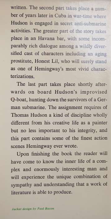 Islands in The stream by Ernest Hemingway