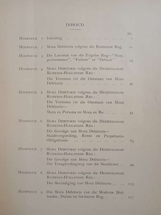Mora Debitoris volgens die Hedendaagse Romeins-Hollandse Reg by I van Zijl Steyn