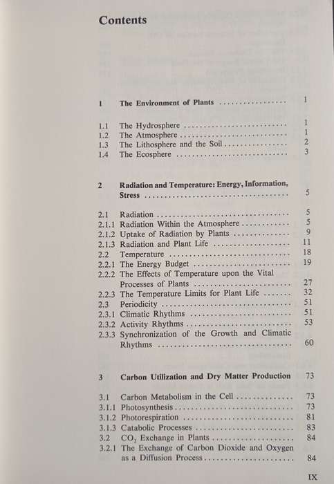 Physiological Plant Ecology by W Larcher
