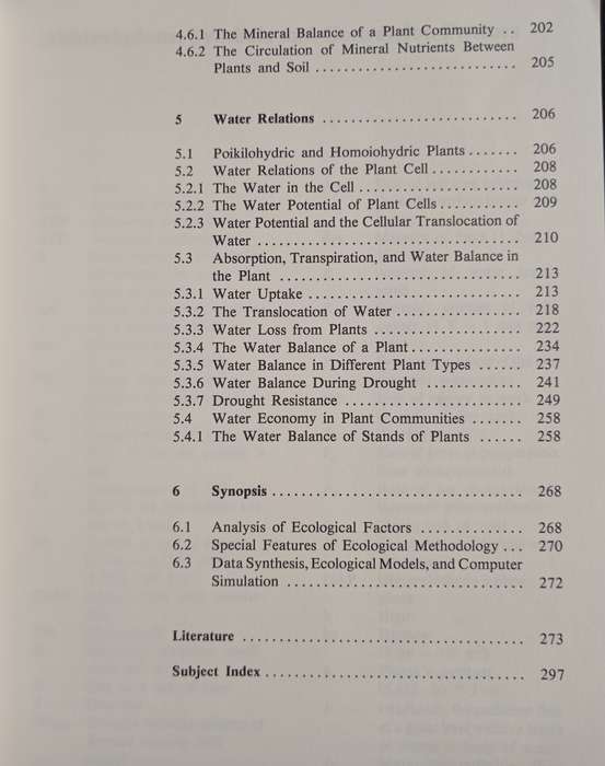 Physiological Plant Ecology by W Larcher