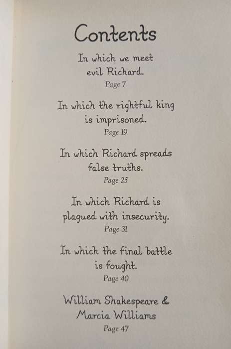 William Shakespeare Richard III Retold by Marcia Williams