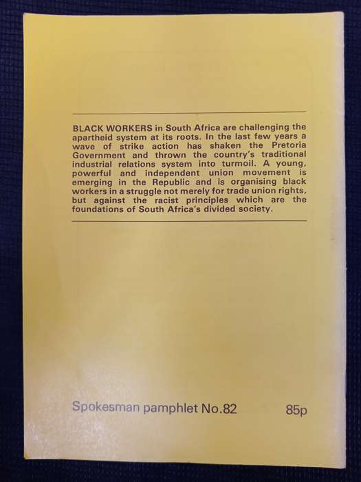 Black Trade Unions in South Africa by Martin Plaut & David Ward