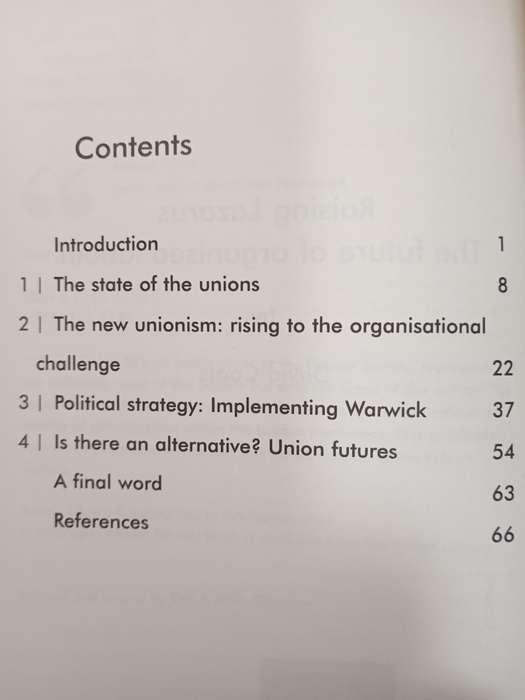 Raising Lazarus The Future of Organised Labour by David Coats