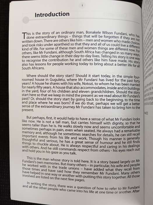 Standing Together The Story of Bonakele Wilson Fundani Edited by Ray Lazarus