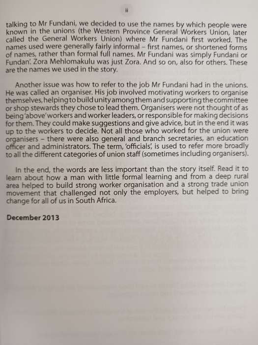 Standing Together The Story of Bonakele Wilson Fundani Edited by Ray Lazarus