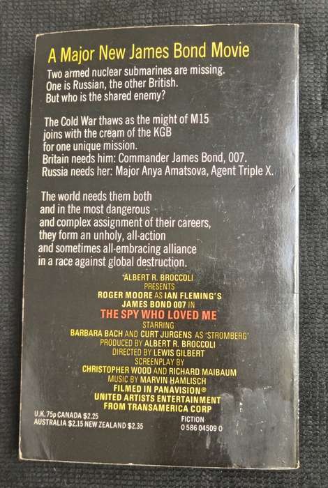 James Bond 007 The Spy Who Loved Me by Christopher Wood