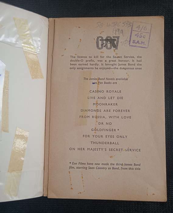 James Bond 007 On Her Majesty's Secret Service by Ian Fleming