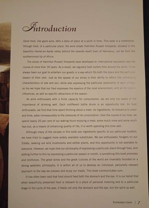 A Year on a Cape Wine Estate Entertaining at Hamilton Russell Vineyards by Olive Hamilton Russell