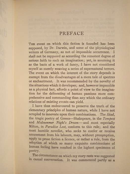 Frankenstein by Mary Shelley