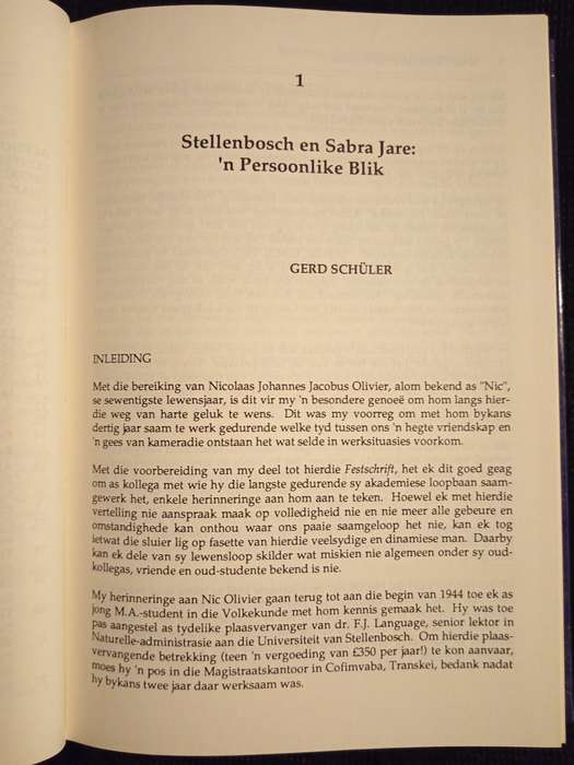 South African Perspectives Essays in Honour of Nic Olivier Edited by Pierre Hugo