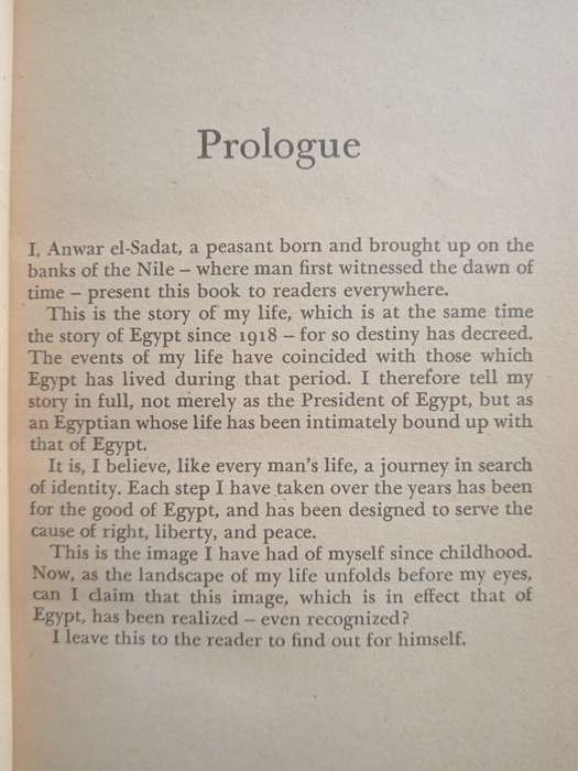 In Search of Identity by Anwar el-Sadat