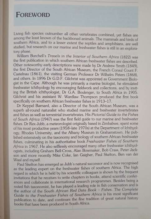 A Complete Guide to the Freshwater Fishes of Southern Africa by Paul Skelton