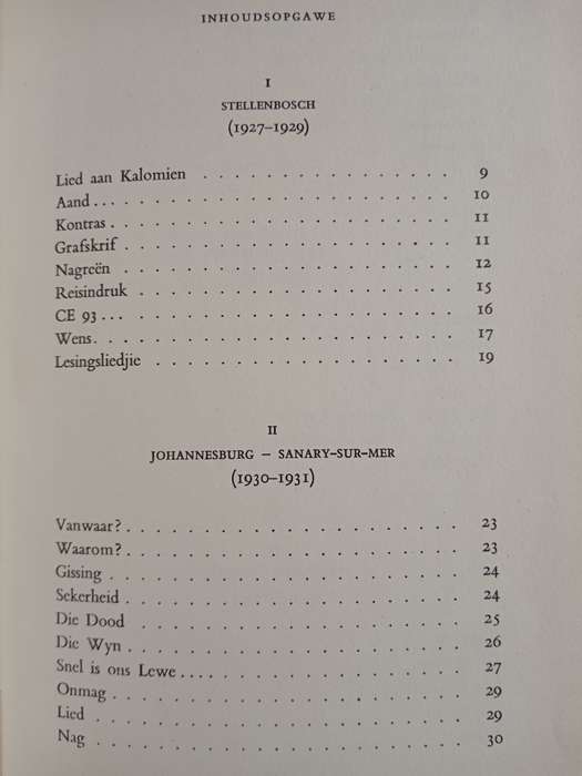 Gedigte 1927-1940 by Uys Krige