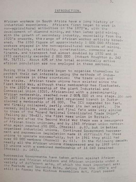The Durban Strikes 1973 by Institute for Industrial Education