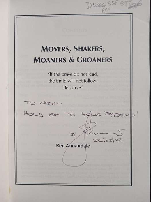 Movers Shakers Moaners & Groaners by Ken Annandale