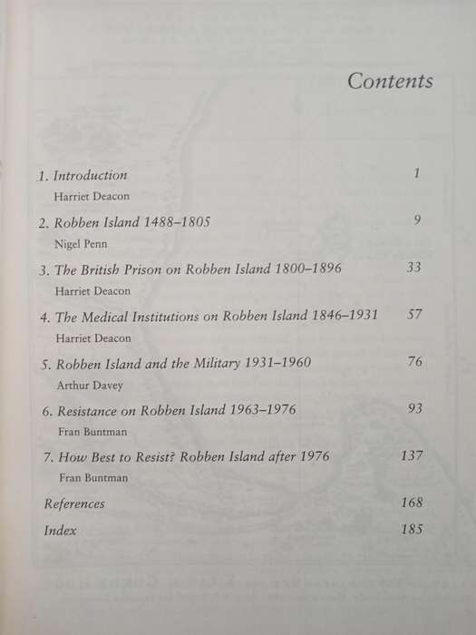 The Island A History of Robben Island 1488-1990 Edited by Harriet Deacon