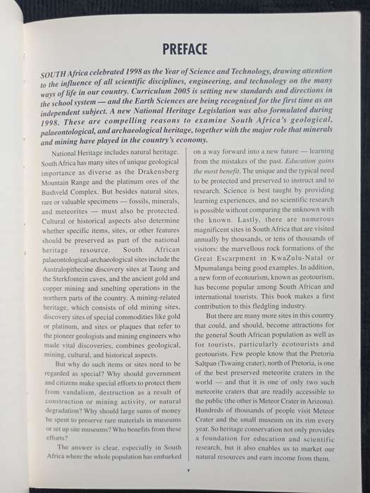 An Introduction to South Africa's Geological and Mining Heritage by M J Viljoen & W U Reimold