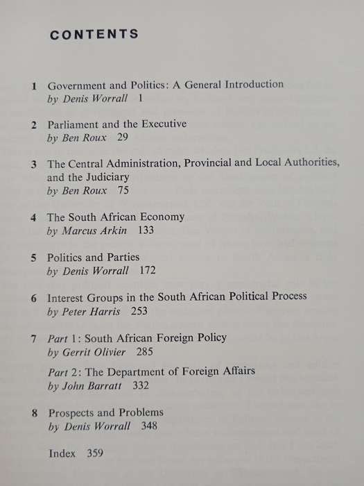 South Africa Government & Politics by Denis Worrall