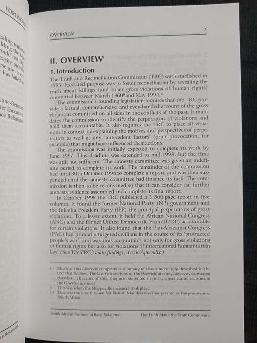 The Truth About The Truth Commission by Anthea Jeffery