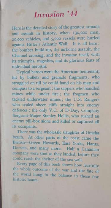 Invasion 4 The Full Story of D-Day by John Gray Turner