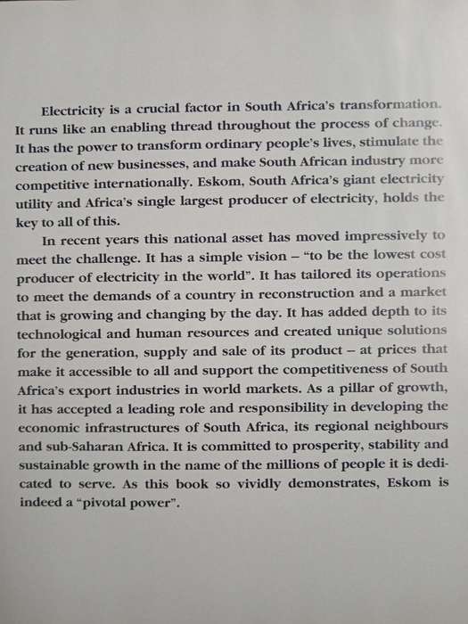 Eskom The Pivotal Power by Richard Rolfe & Mike Alfred