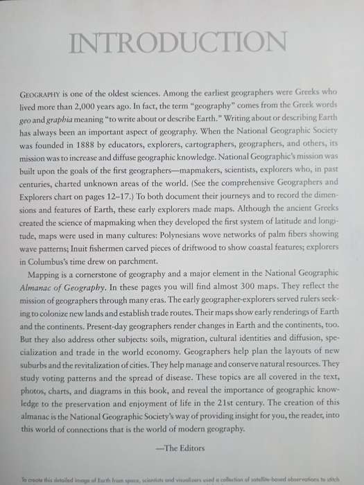 National Geographic Almanac of Geography