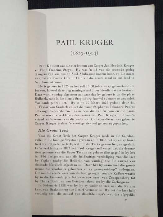 Die Krugerhuis Pretoria Compiled by Dr W J De Kock