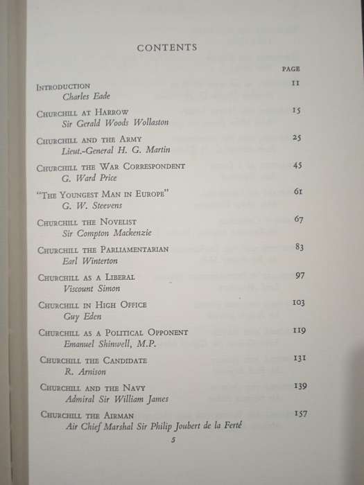 Churchill By His Contemporaries Edited by Charles Eade