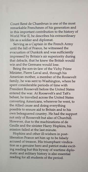 Mission and Betrayal 1940-1945 by René de Chambrun