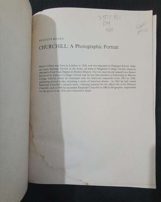Churchill A Photographic Portrait by Martin Gilbert