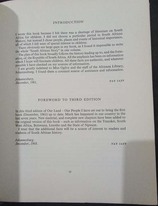 South Africa Our Land Our People by Fay Jaff