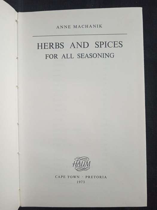 Herbs & Spices for All Seosoning by Anne Machanik