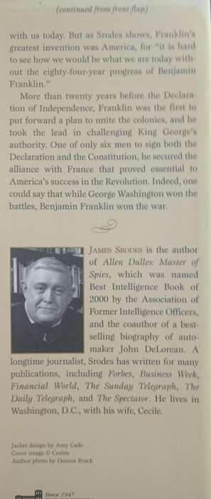 Franklin The Essential Founding Father by James Srodes