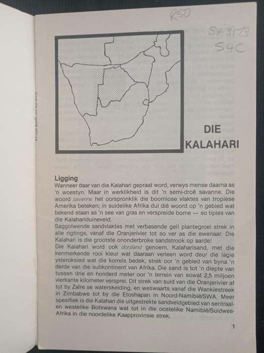 Tienertake Die Kalahari by Welna Ras