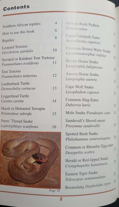 SASOL First Field Guide to Snakes & Other Reptiles of Southern Africa by Tracey Hawthorne