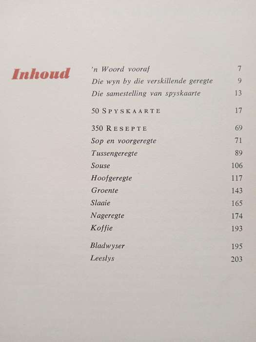 50 Spyskaarte by André vd Merwe