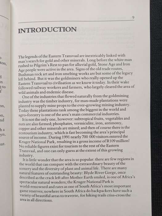 Eastern Transvaal Travel Guide by Rita Van Dyk