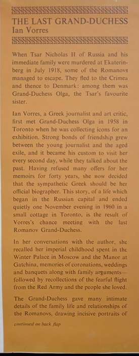 The Last Grand-Duchess by Ian Vorres