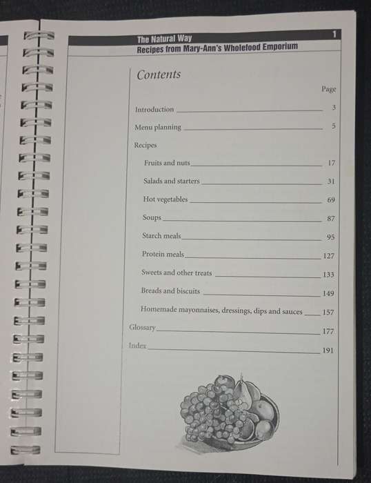 The Natural Way Recipe Book 1 by Mary-Ann Shearer
